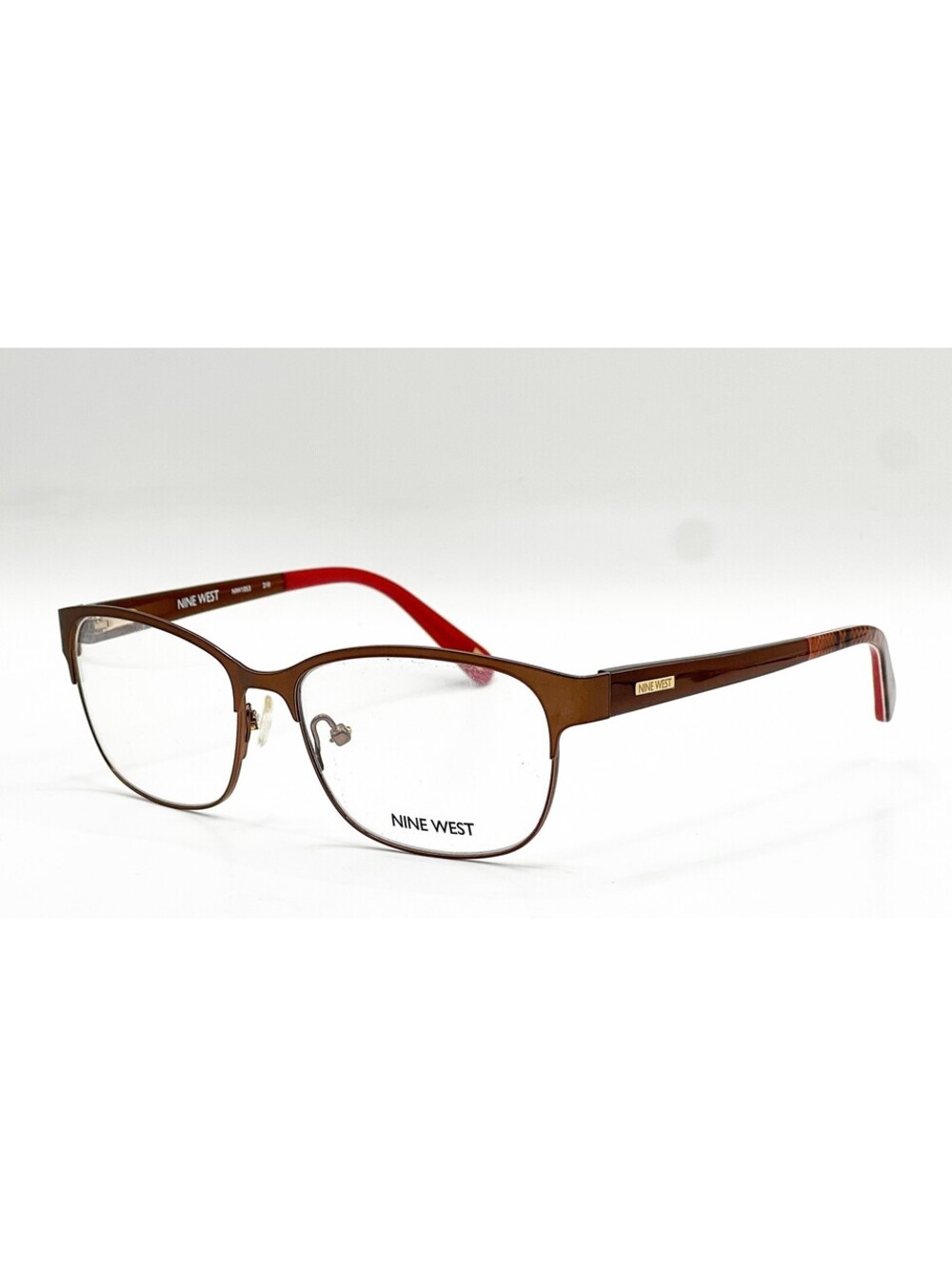 Nine West Nw1053 210 Bronze Brown Red Snakeskin Authentic Eyeglasses 53-15-135